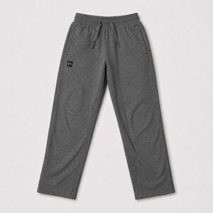 Under Armour Jogger Sweatpants Mens Medium Gray Fleece Athletic Pants